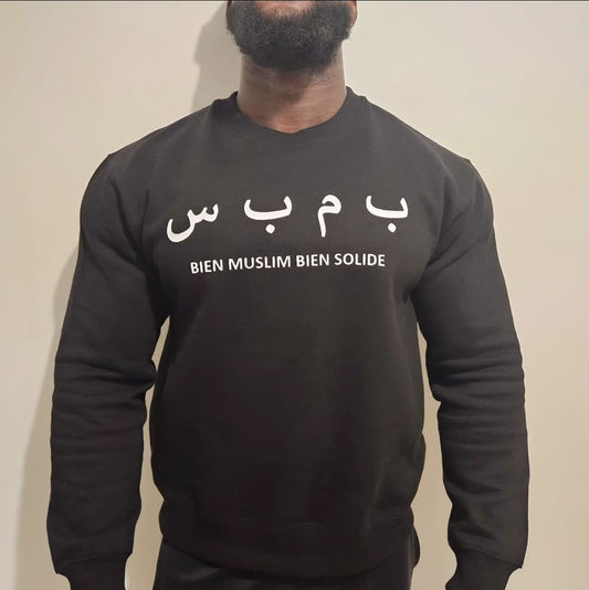 Pull Noir Sans Capuche